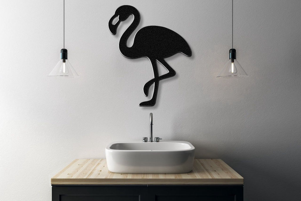 Flamingo Metal Wall Art