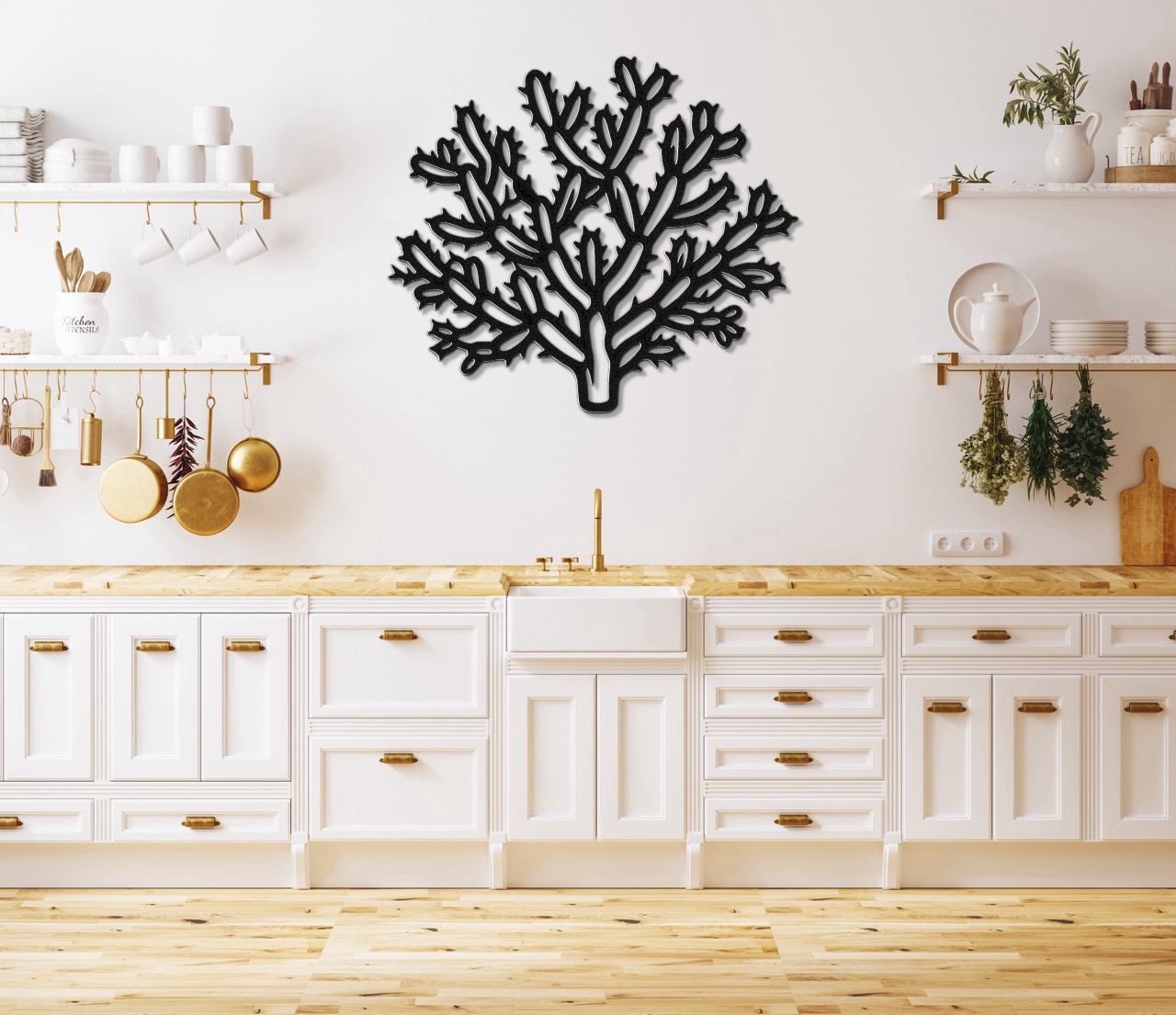 Cholla Cactus Metal Wall Art