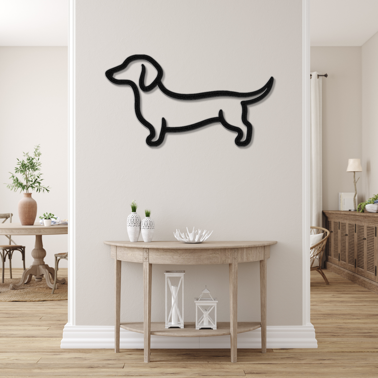 Dachshund Metal Wall Art