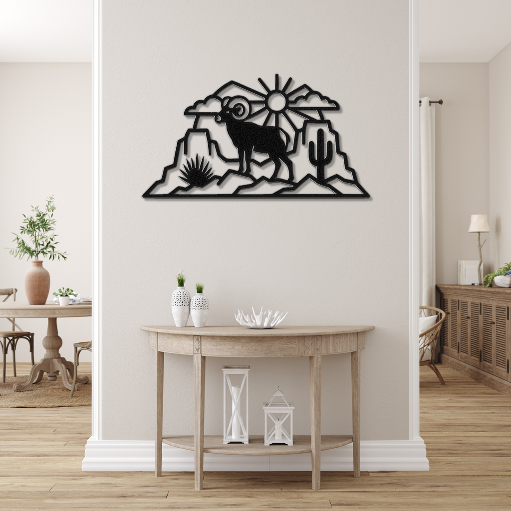 Arizona Bighorn Sheep Metal Wall Art