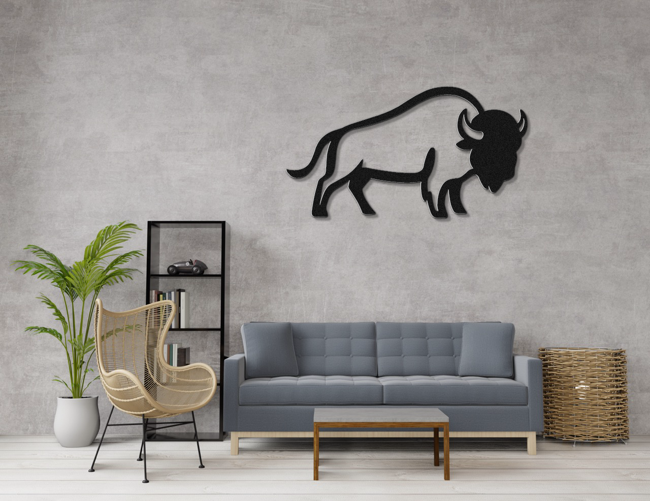 Buffalo Metal Wall Art