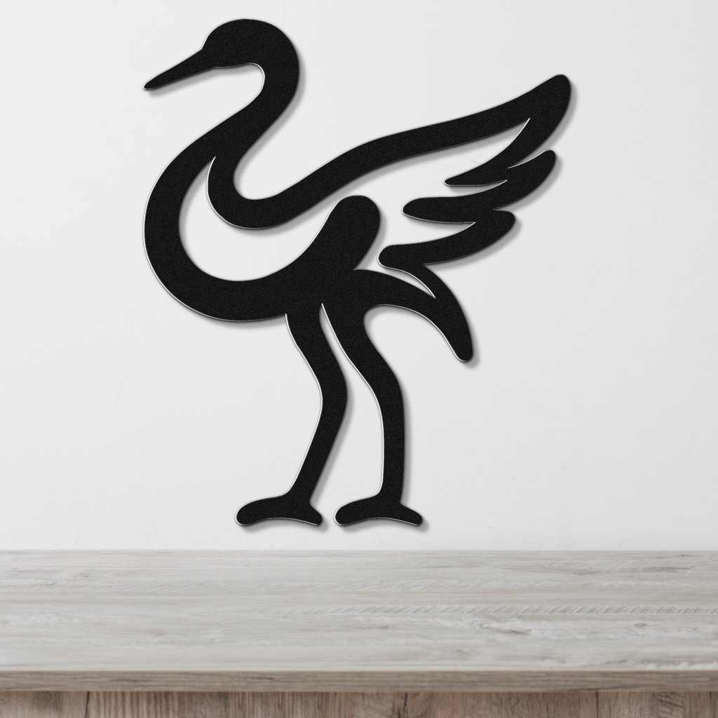 Crane Metal Wall Art