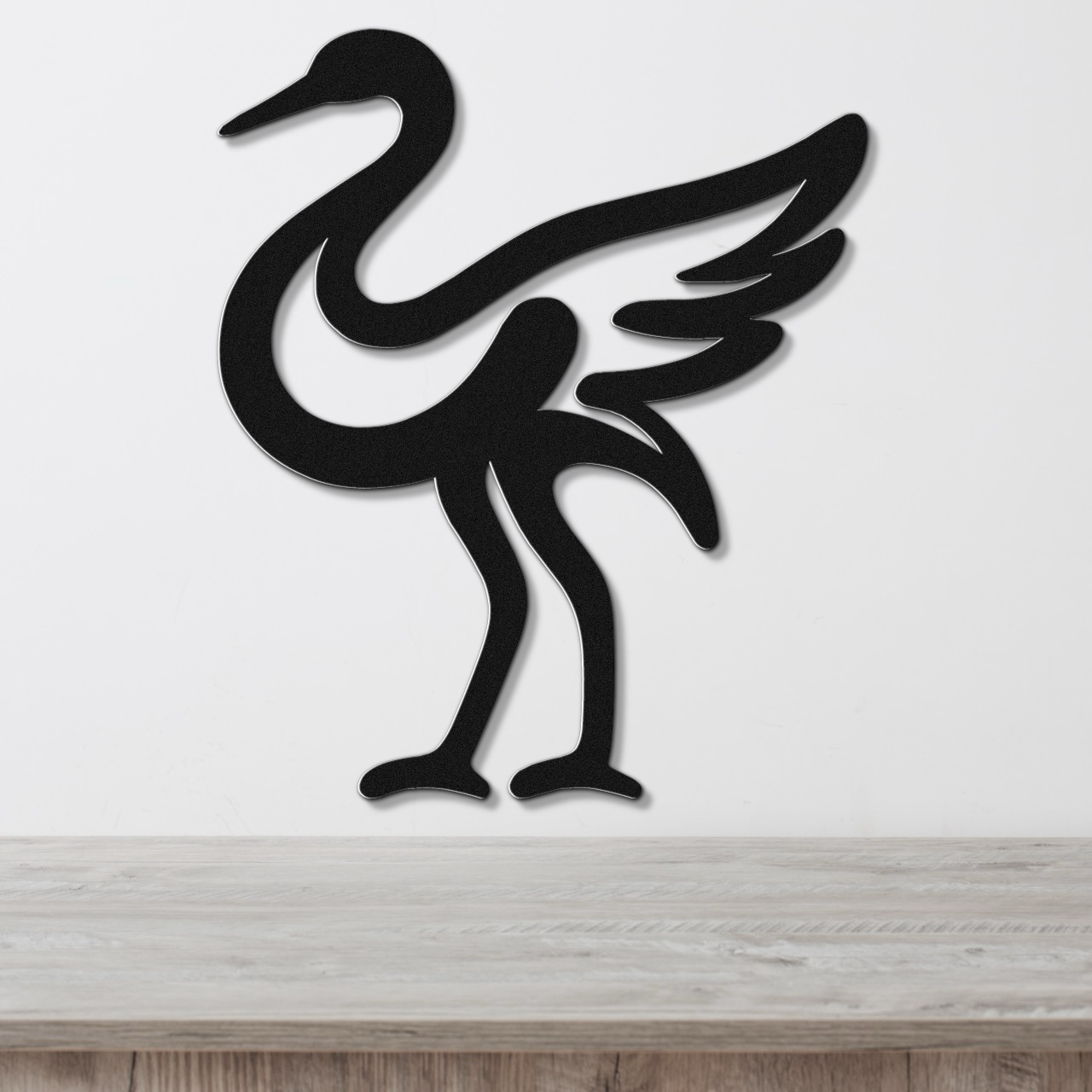 Crane Metal Wall Art
