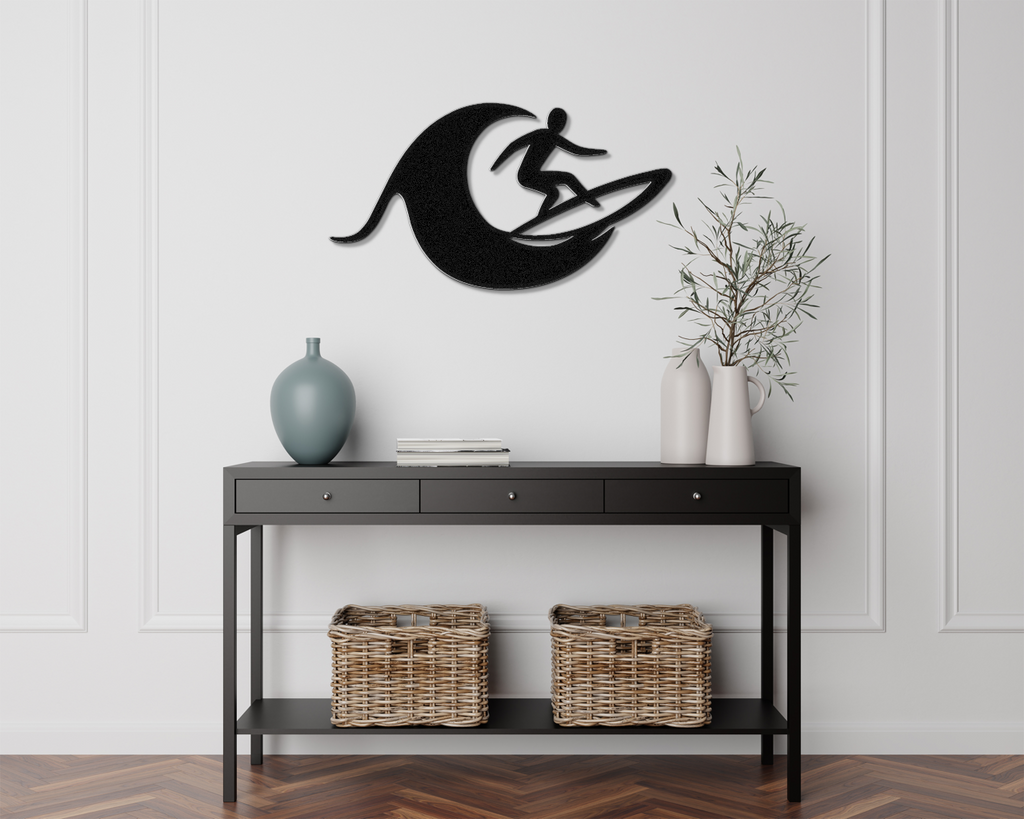 Surfer Metal Wall Art