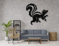 Sneaky Skunk Metal Wall Art