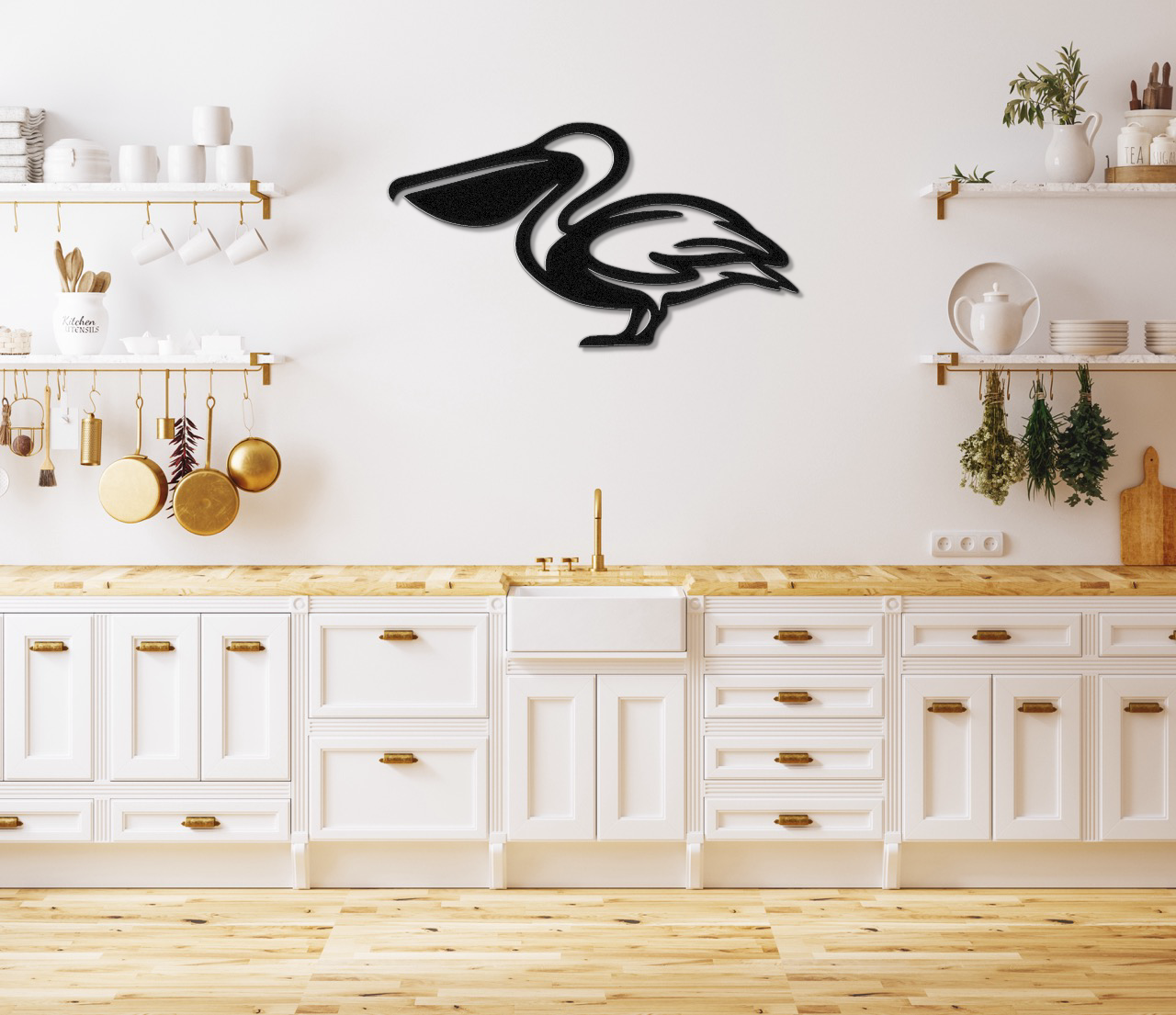Pelican Metal Wall Art