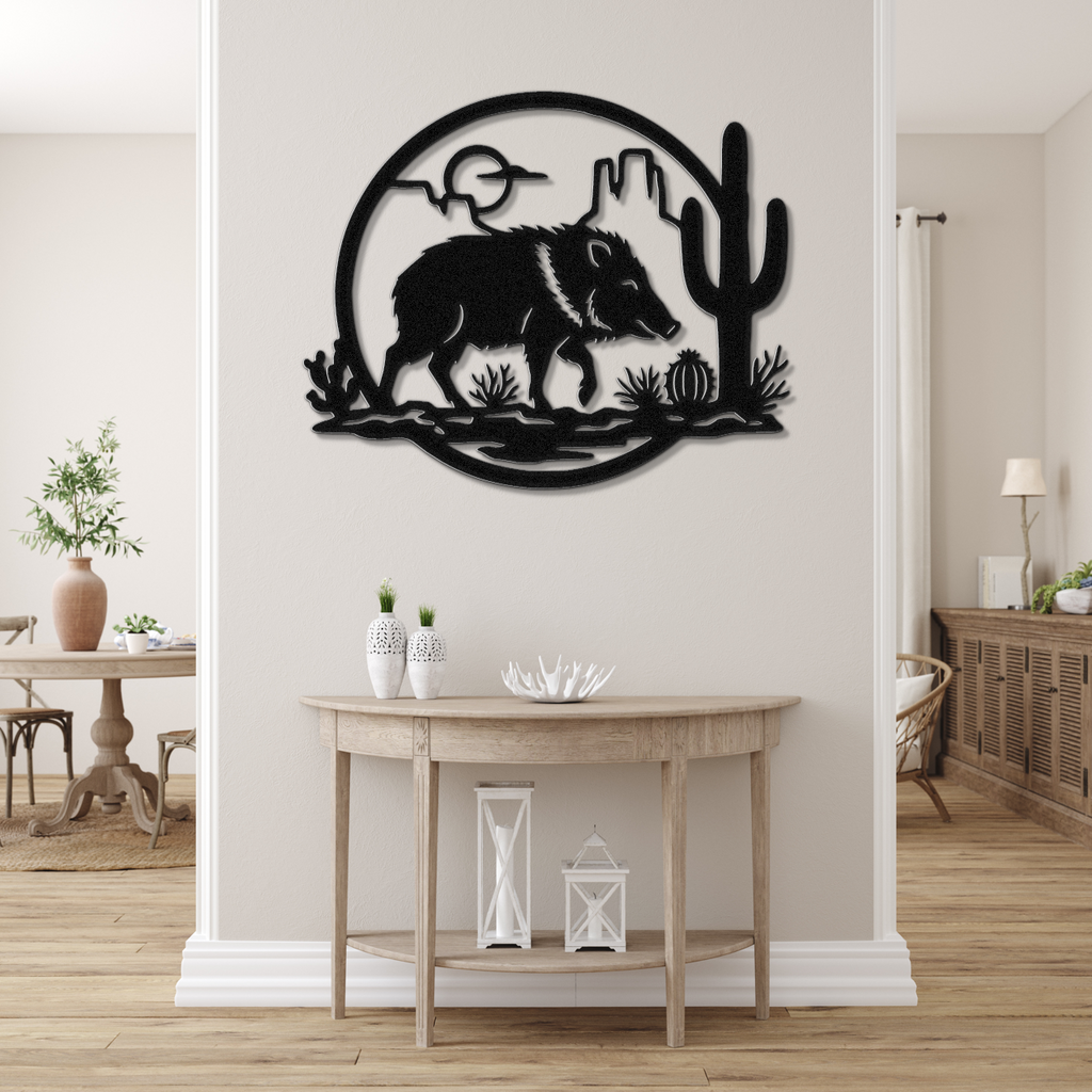 Javelina Metal Wall Art