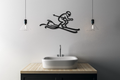 Skiing Metal Wall Art