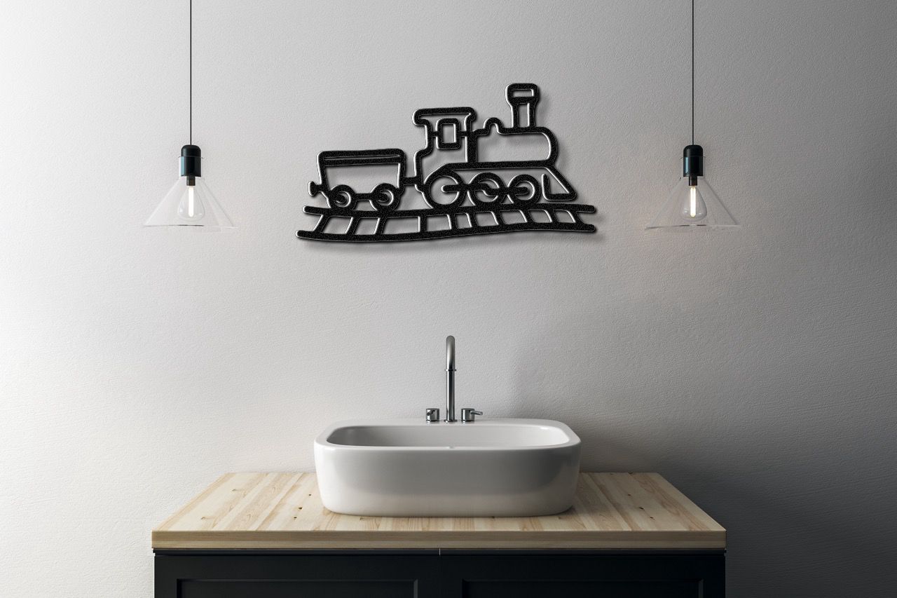 Train Metal Wall Art