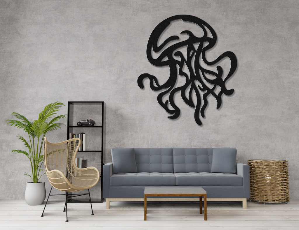 Jellyfish Metal Wall Art