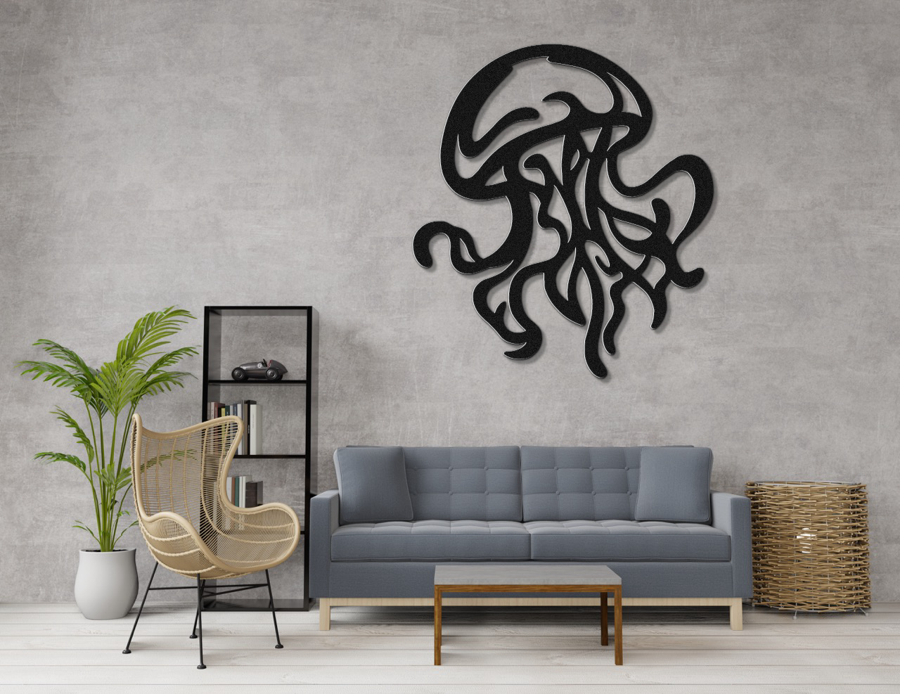 Jellyfish Metal Wall Art