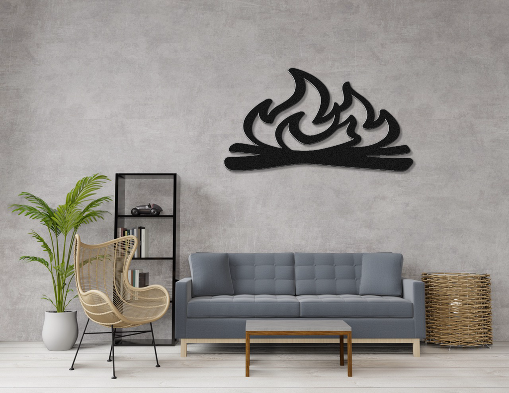 Campfire Metal Wall Art