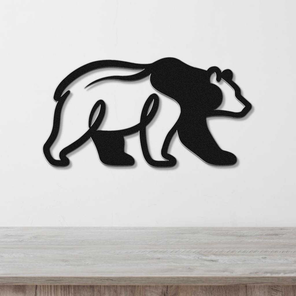 Bear Metal Wall Art