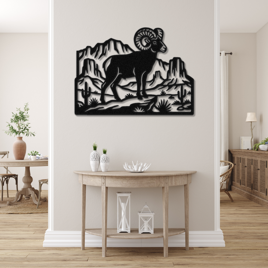 Arizona Bighorn Sheep Metal Wall Art