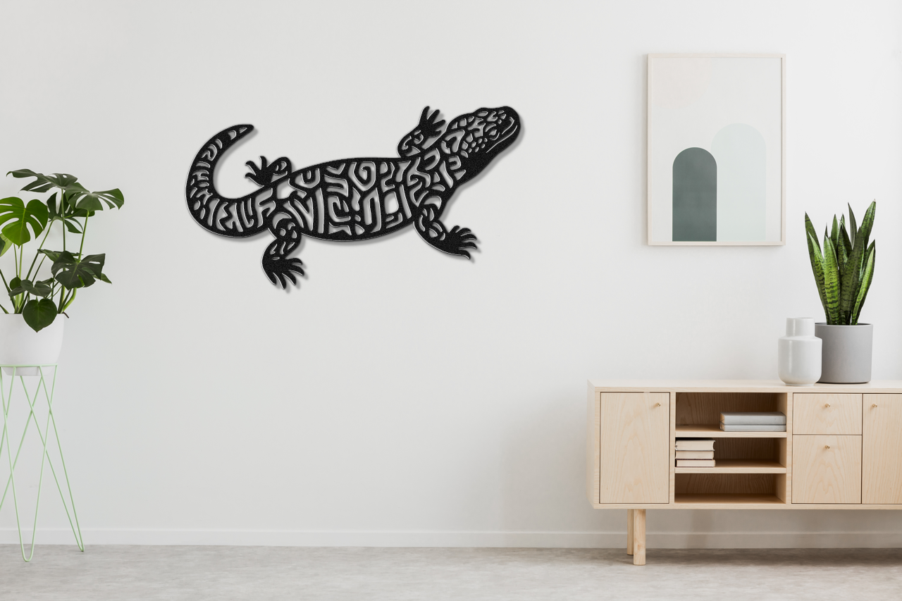 Gila Monster Metal Wall Art