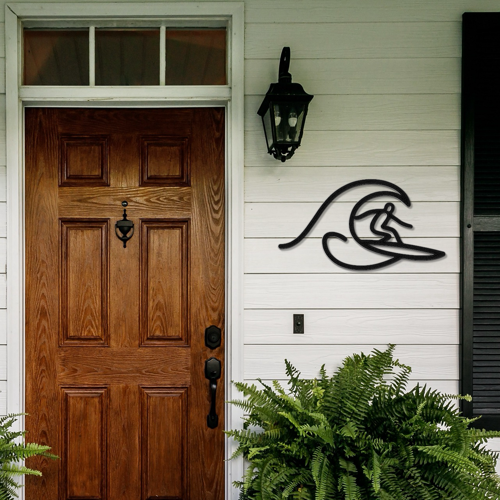 Surfer Metal Wall Art
