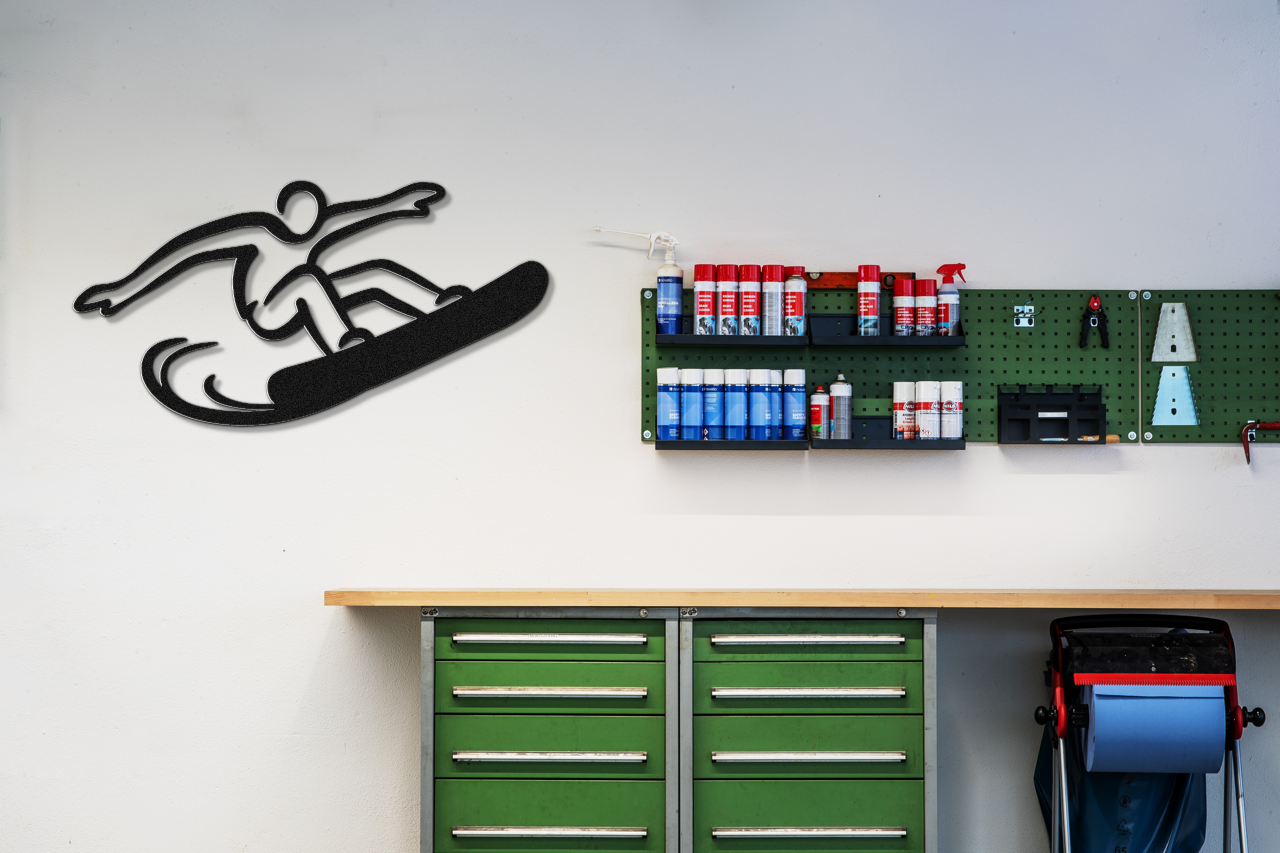 Snowboarding Metal Wall Art