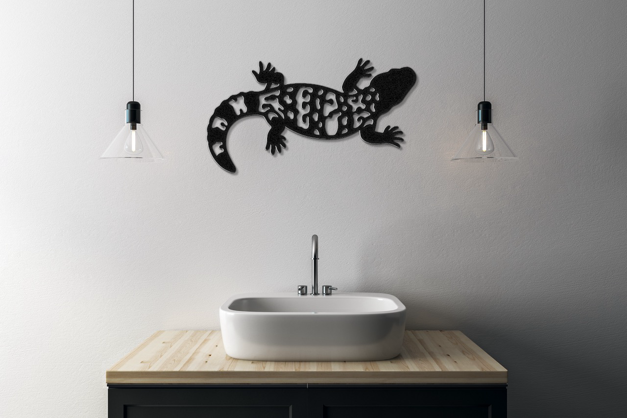 Gila Monster Metal Wall Art