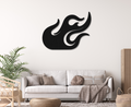 Abstract Fire Metal Wall Art