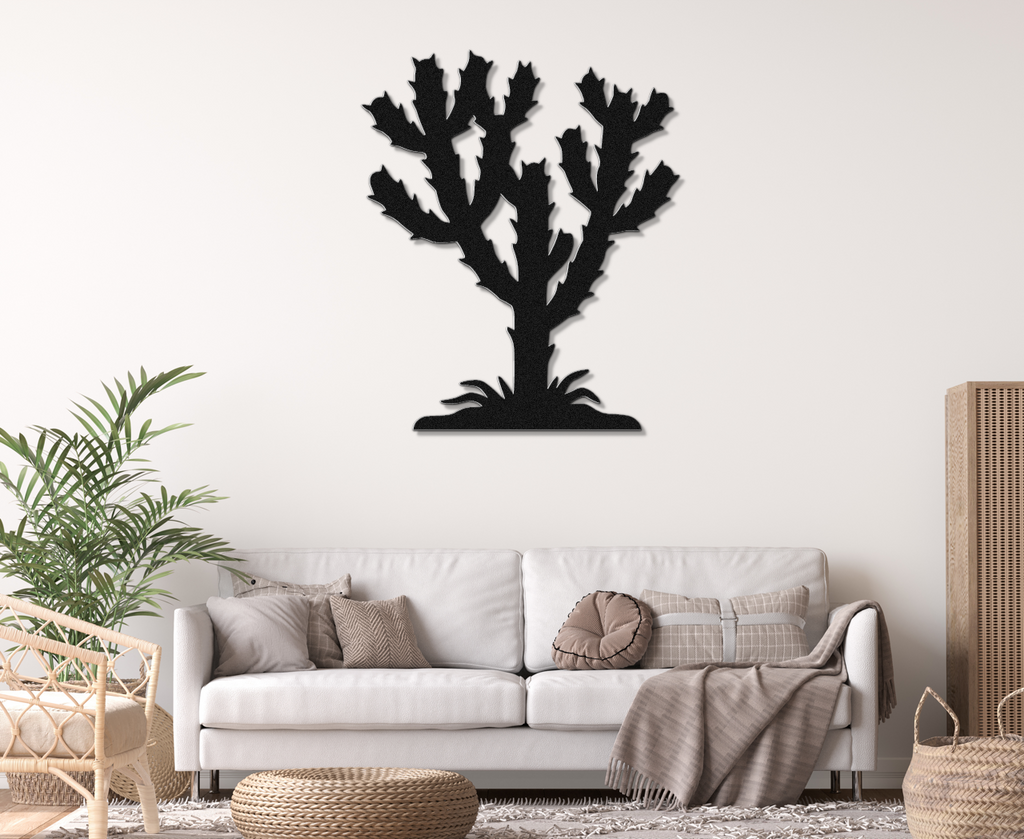 Cholla Cactus Metal Wall Art