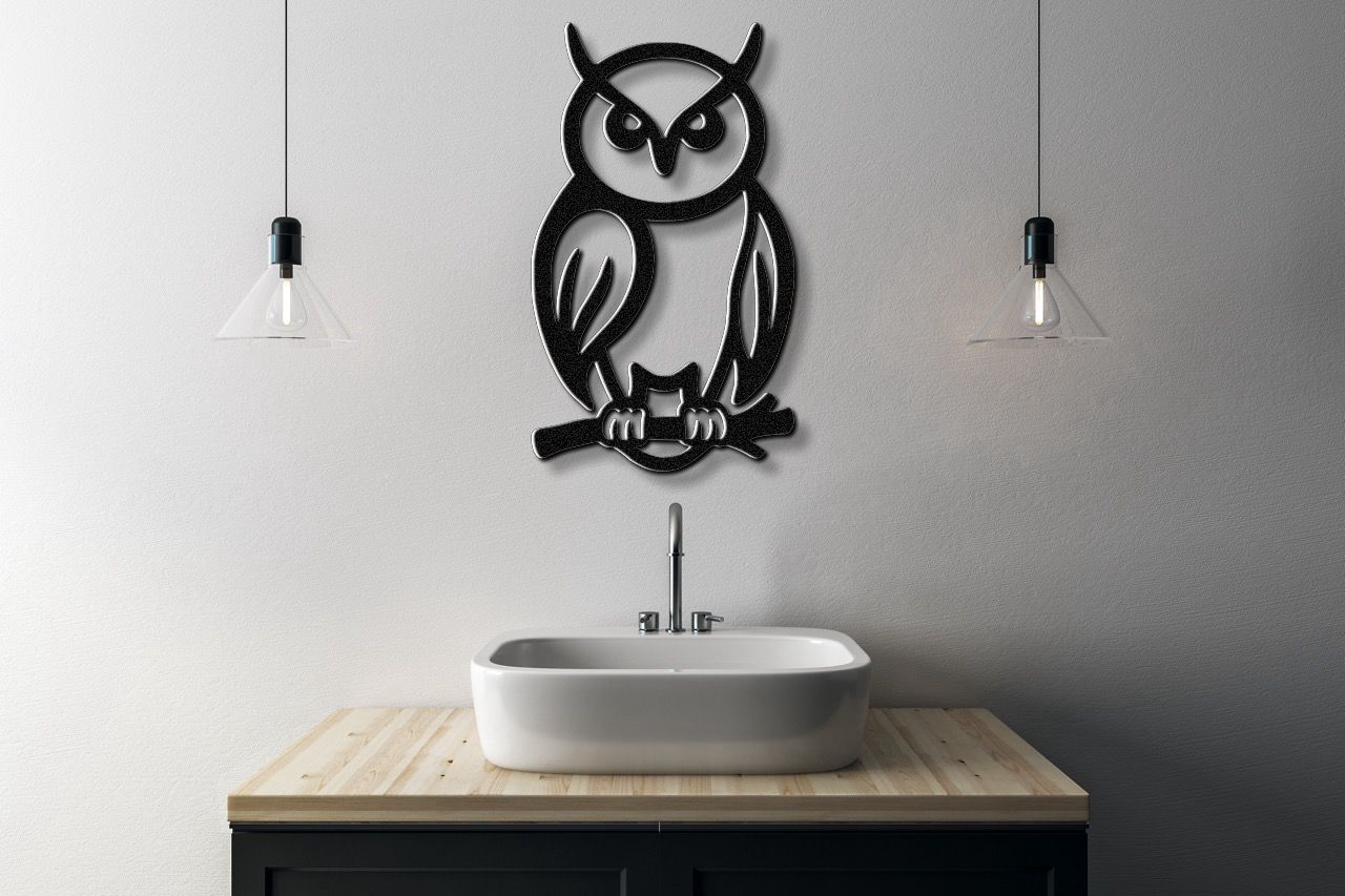 Owl Metal Wall Art