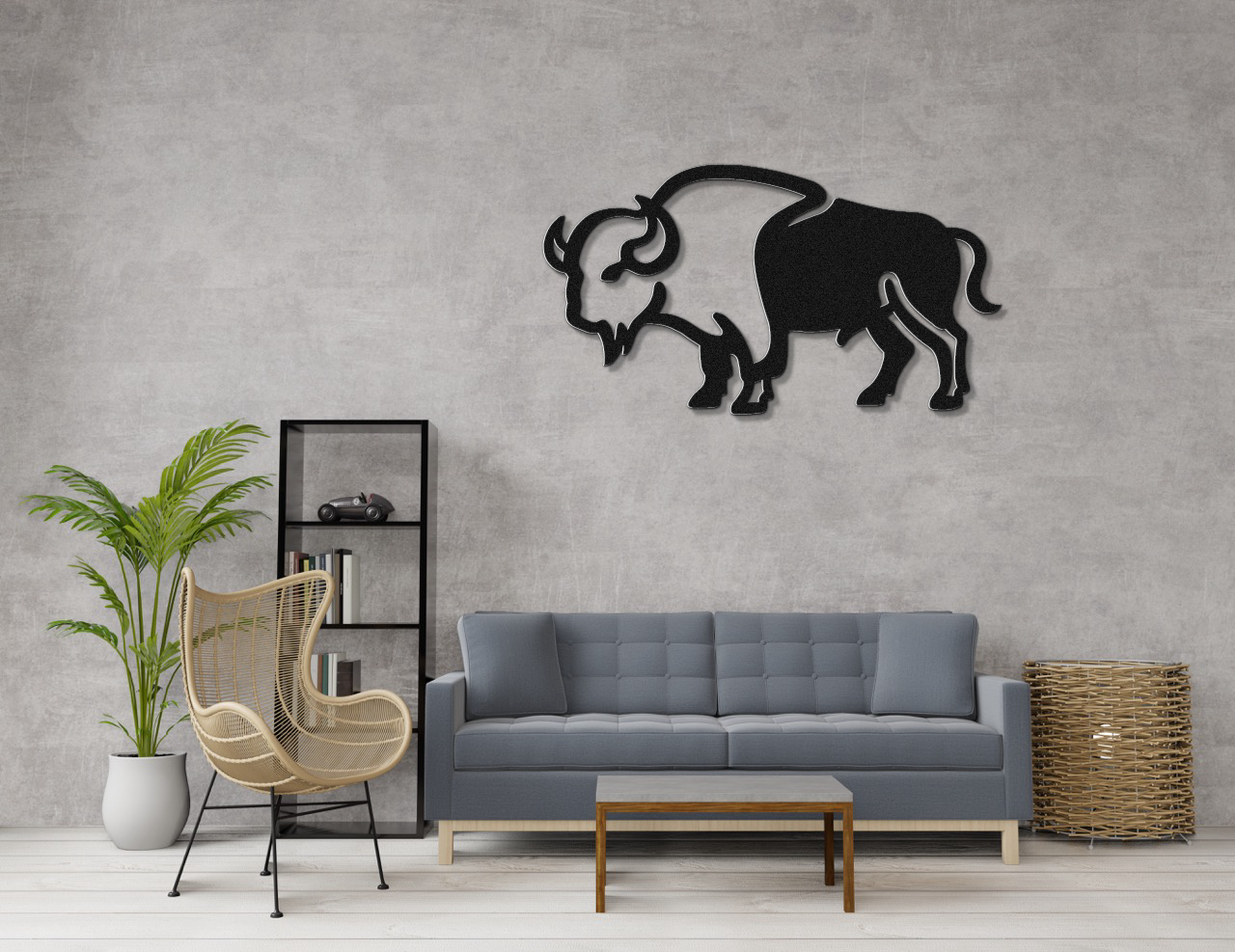 Buffalo Metal Wall Art