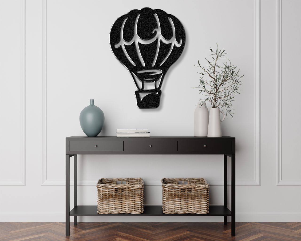 Hot Air Balloon Metal Wall Art