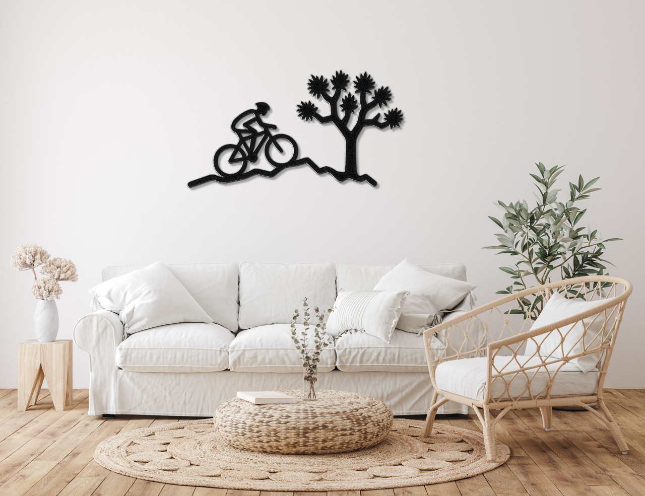 Joshua Tree Cycling Metal Wall Art