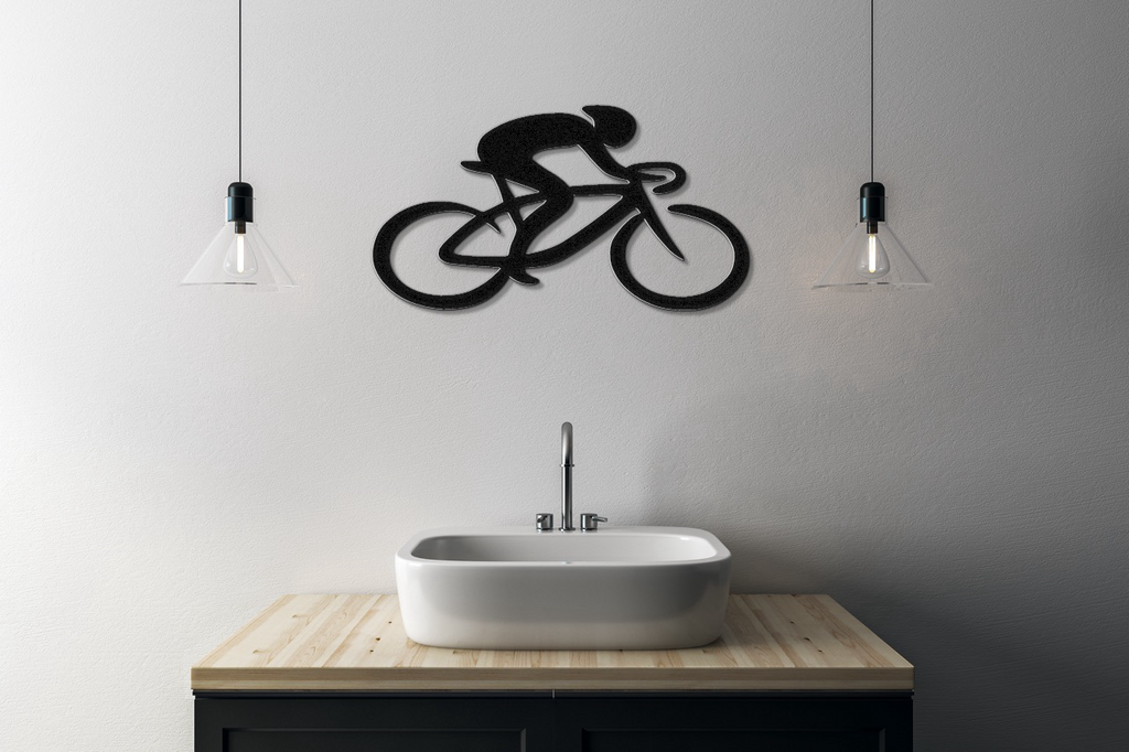 Cycling Metal Wall Art