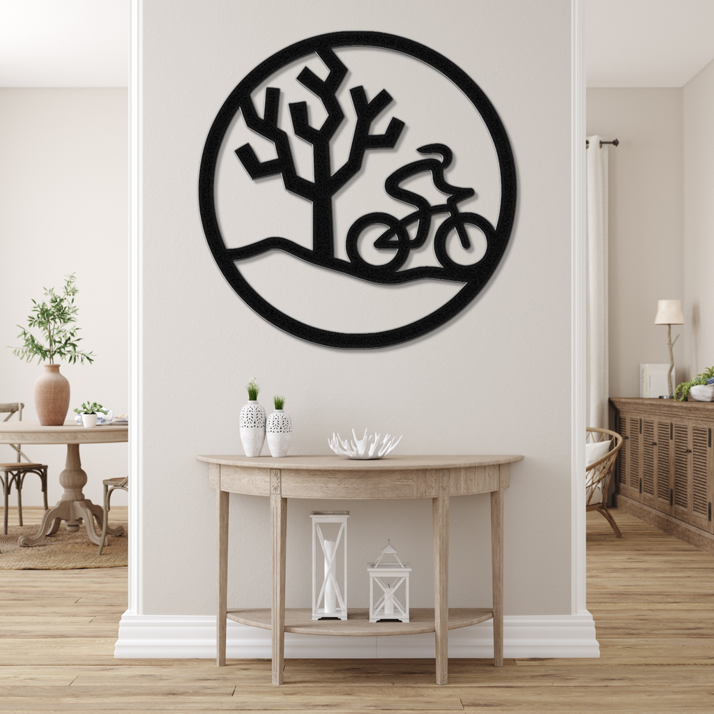 Joshua Tree Cycling Metal Wall Art