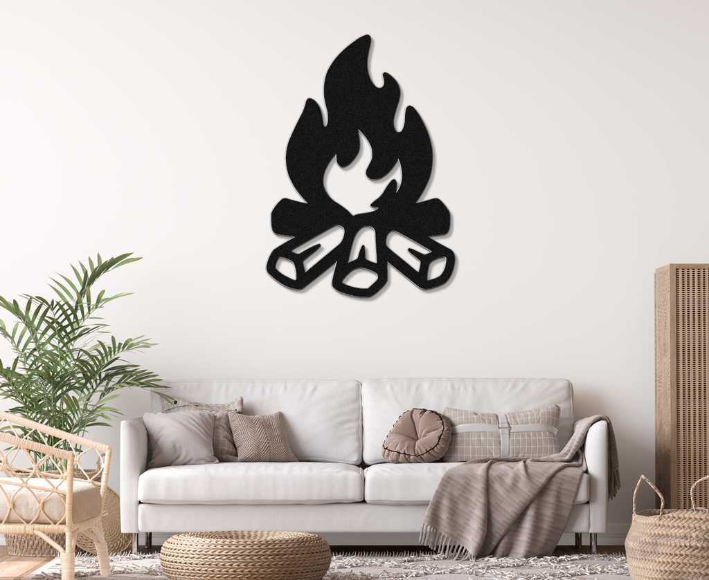 Campfire Metal Wall Art