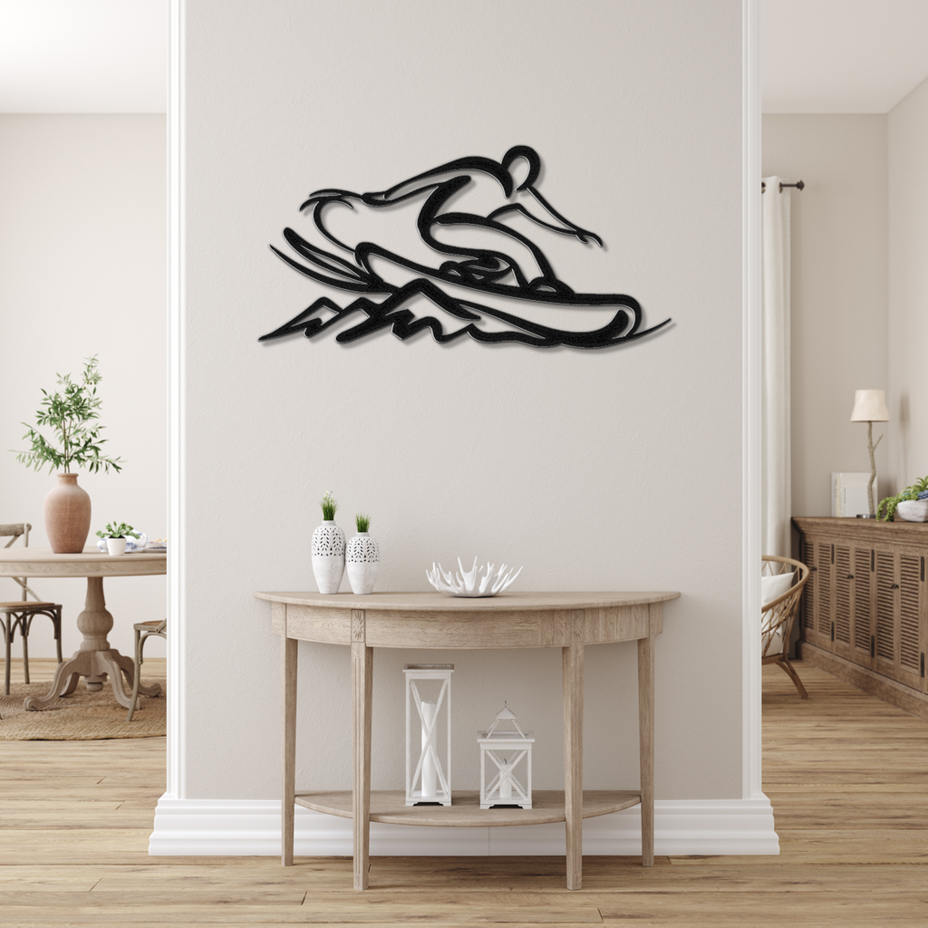 Snowboarding Metal Wall Art