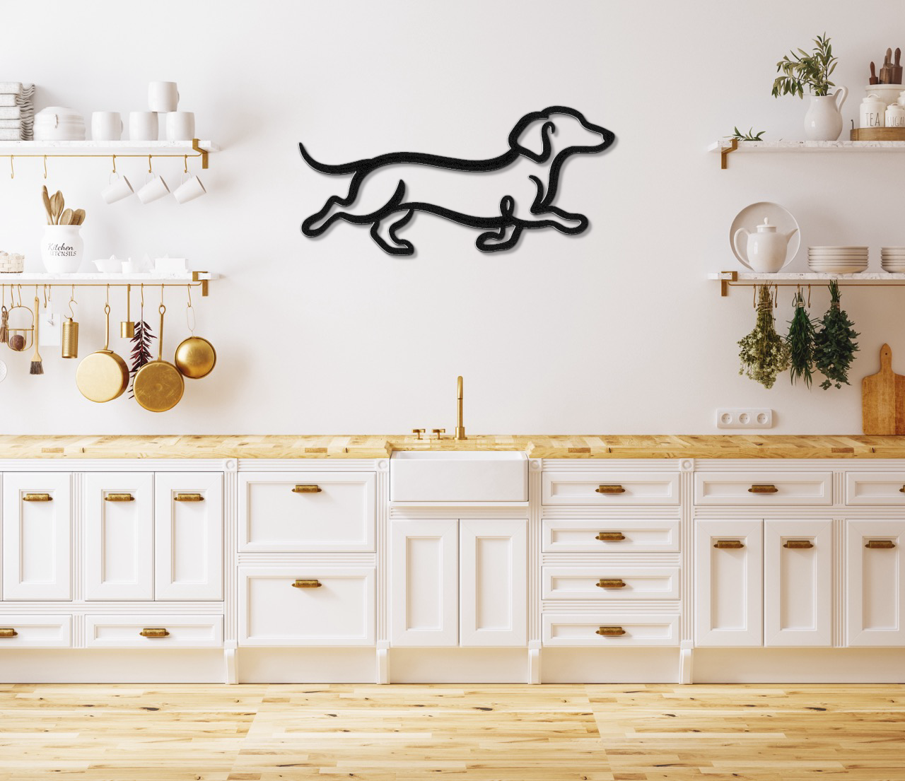 Dachshund Metal Wall Art