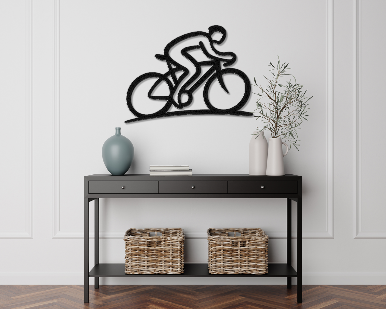 Cycling Metal Wall Art