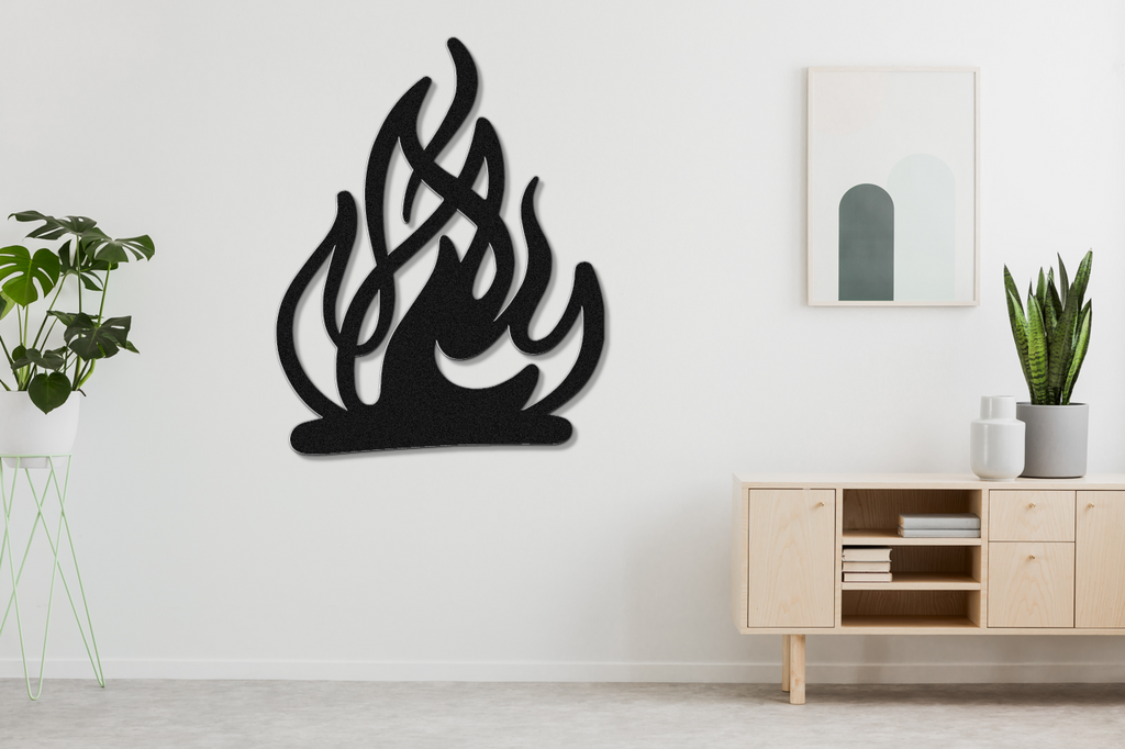 Campfire Metal Wall Art