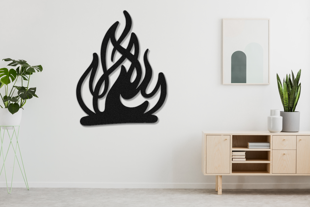 Campfire Metal Wall Art