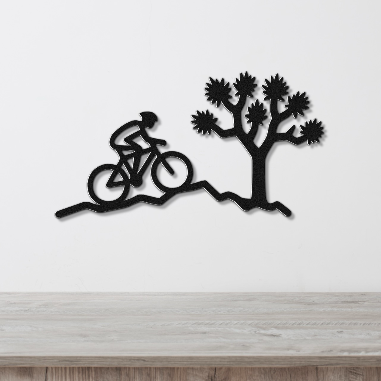 Joshua Tree Cycling Metal Wall Art
