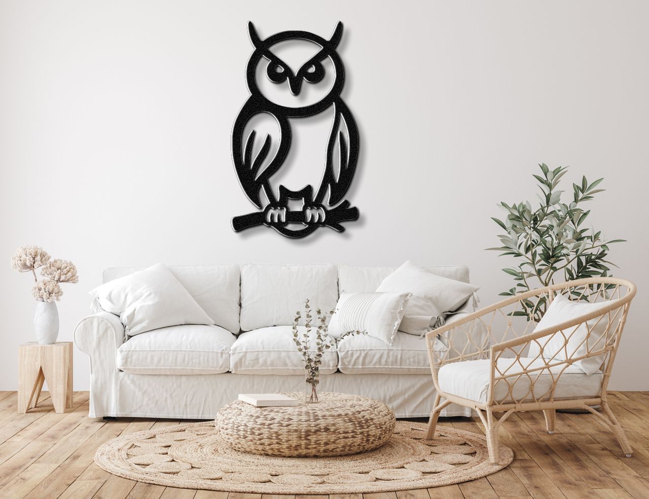 Owl Metal Wall Art