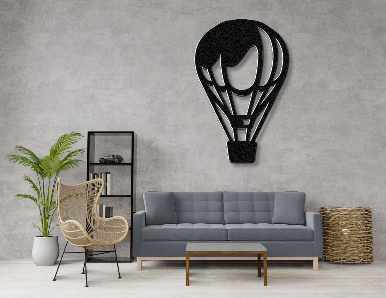 Hot Air Balloon Metal Wall Art