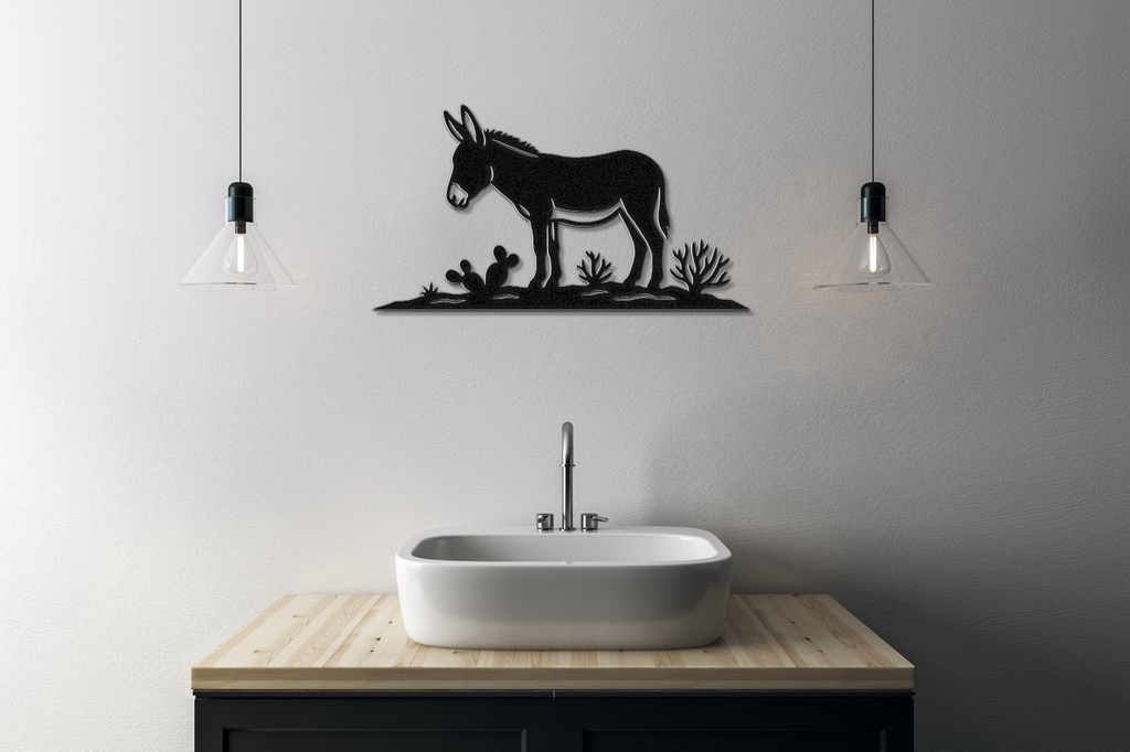 Burro Metal Wall Art