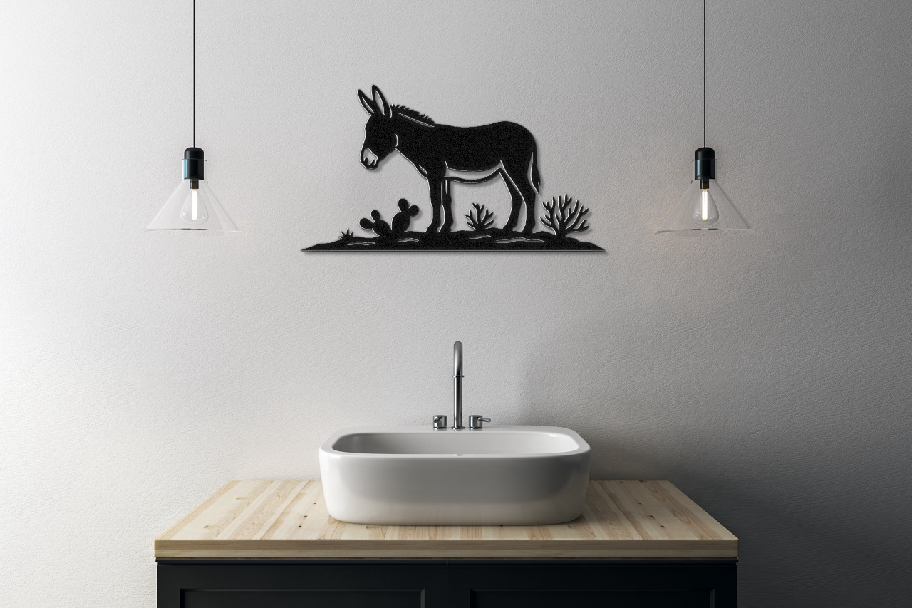 Burro Metal Wall Art