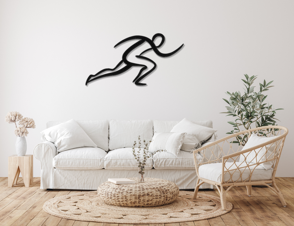 Runner Metal Wall Art