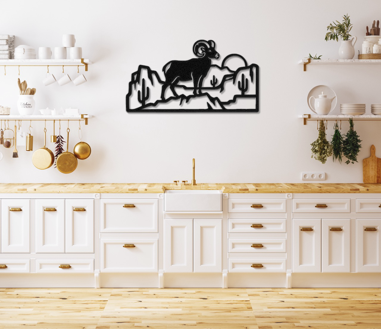 Arizona Bighorn Sheep Metal Wall Art