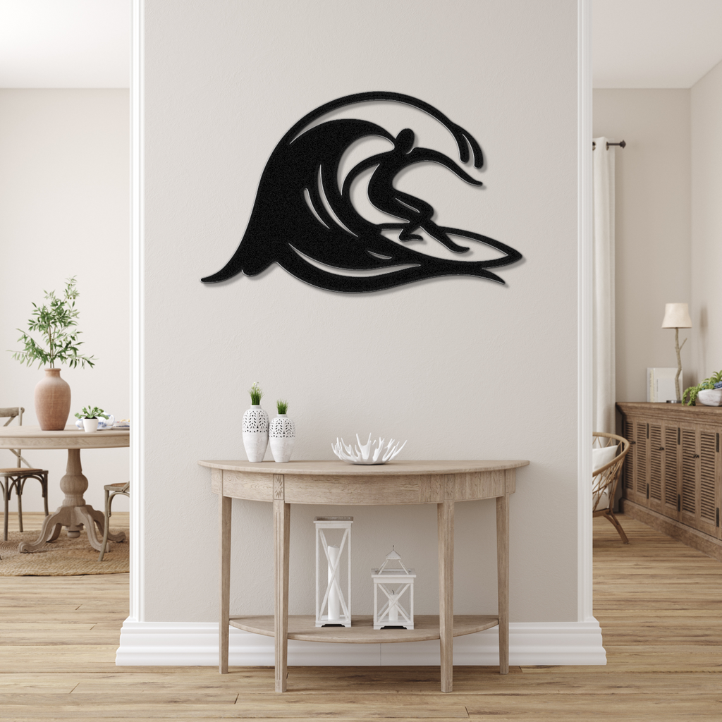 Surfer Metal Wall Art