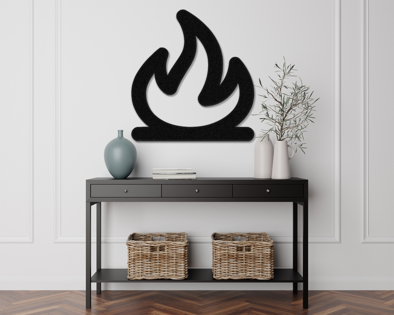 Campfire Metal Wall Art