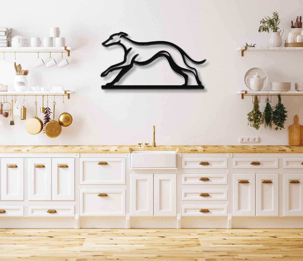 Greyhound Metal Wall Art
