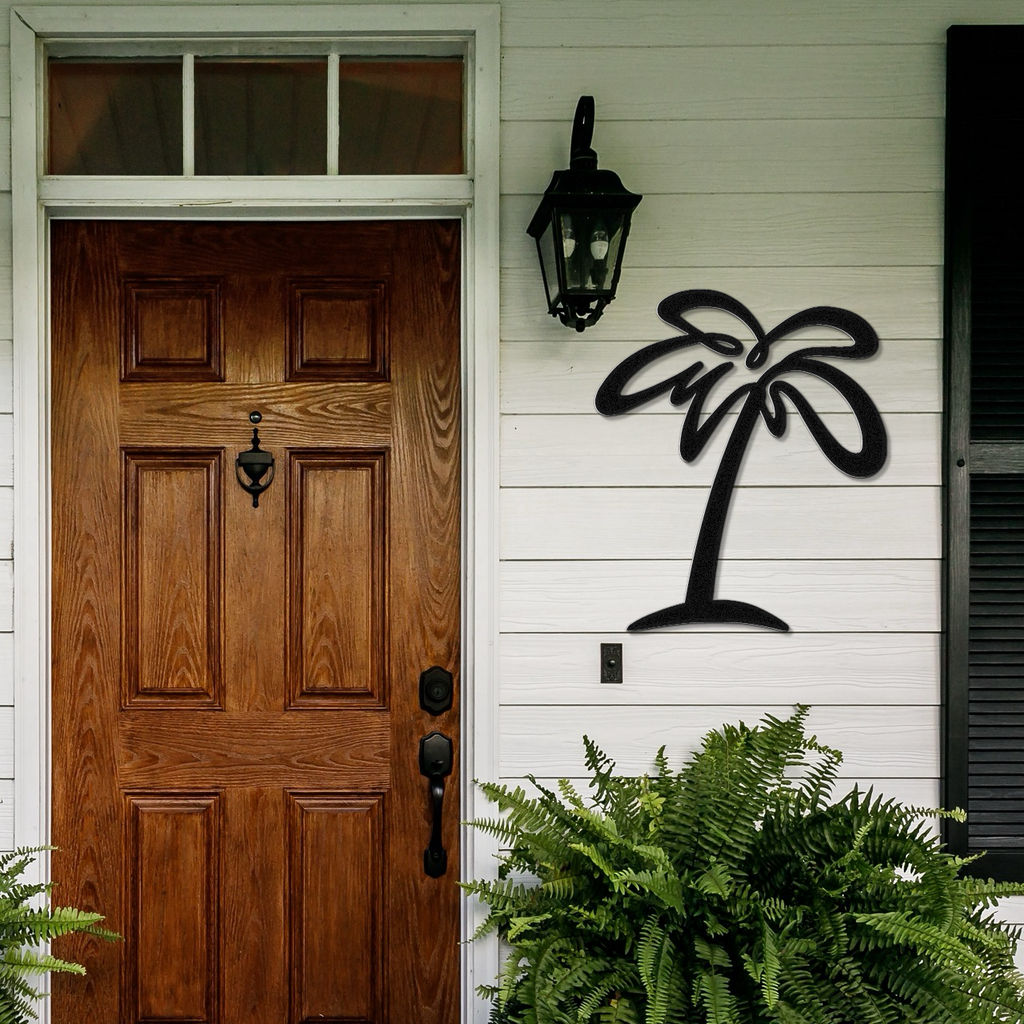 Palm Tree Metal Wall Art