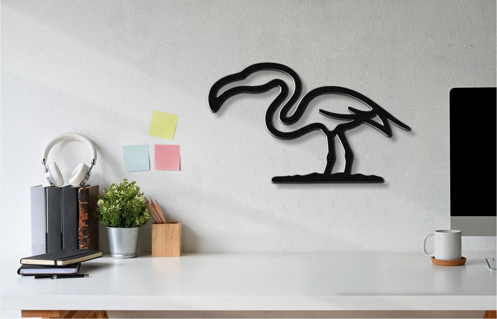 Flamingo Metal Wall Art