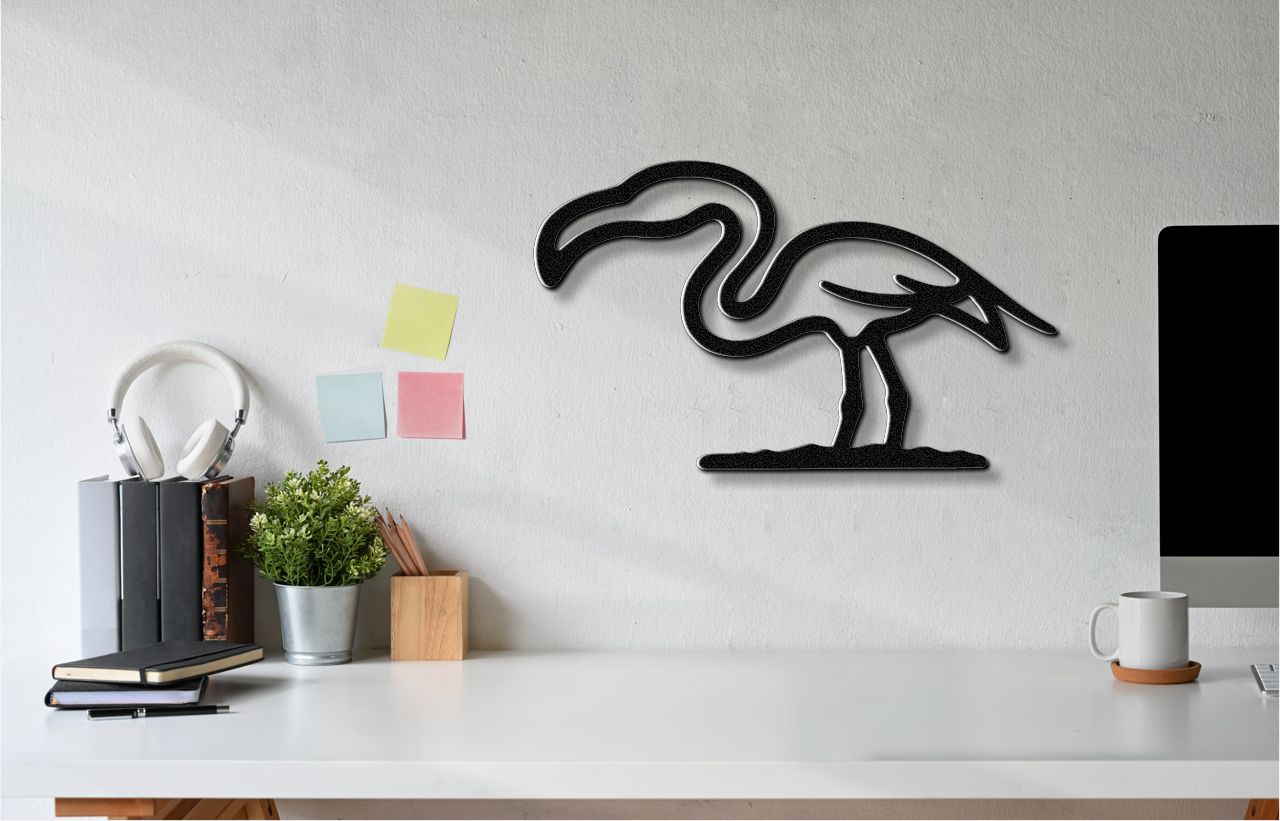 Flamingo Metal Wall Art