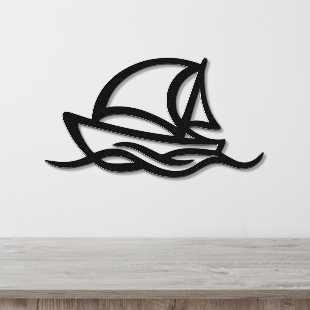 Sailboat Metal Wall Art